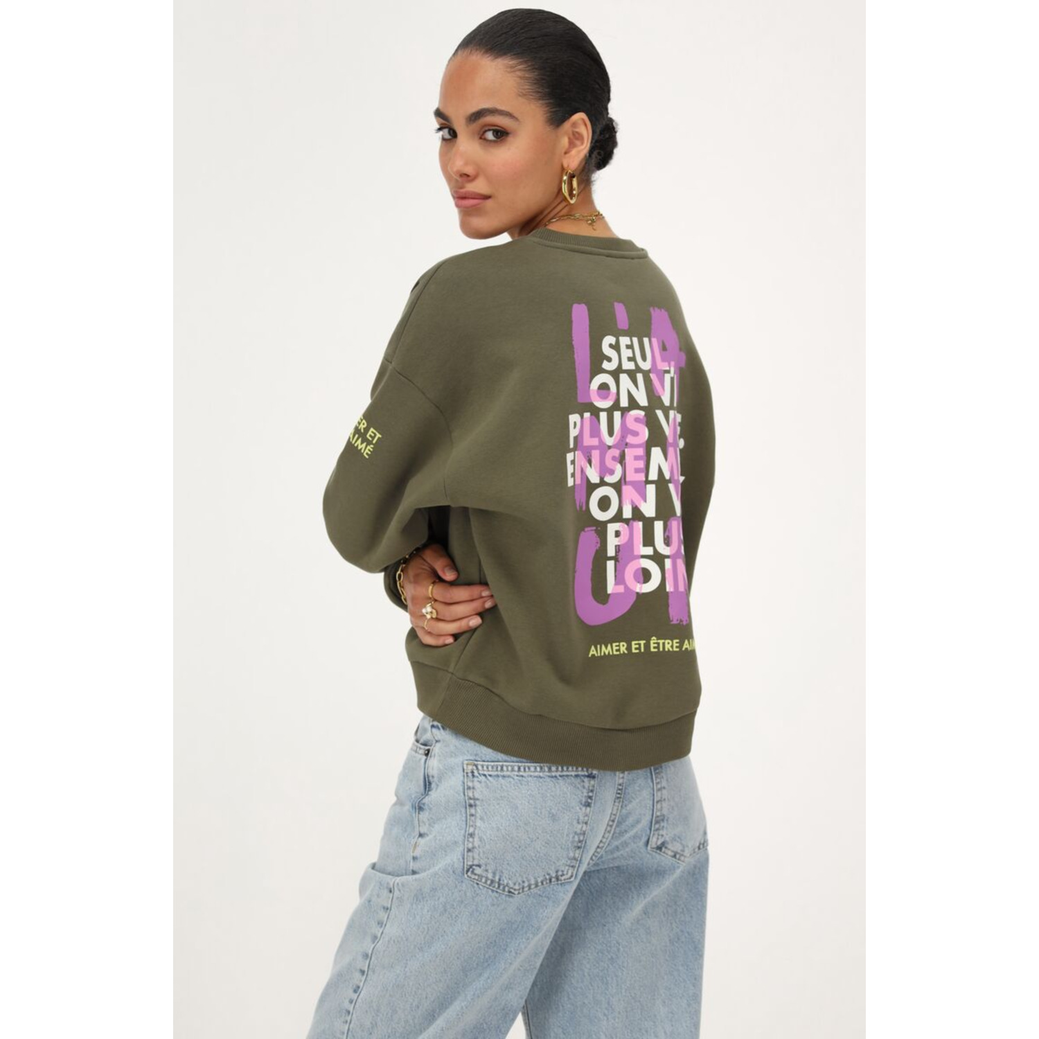 Sweater L'amour - groen