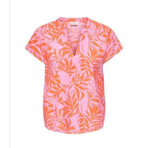 top monia  pink/orange leaf